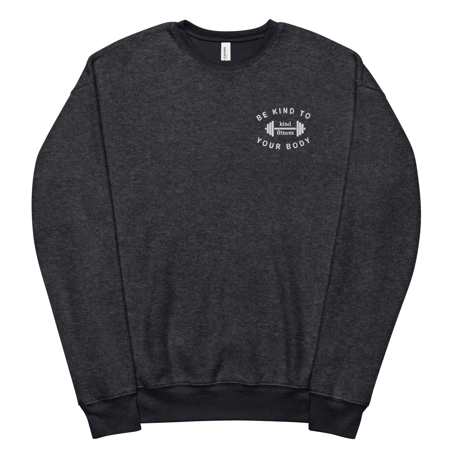 Unisex sueded fleece sweatshirt