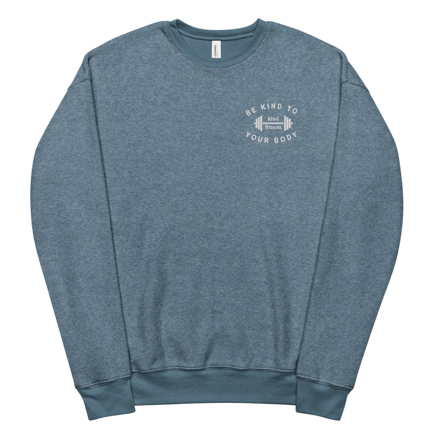 Unisex sueded fleece sweatshirt